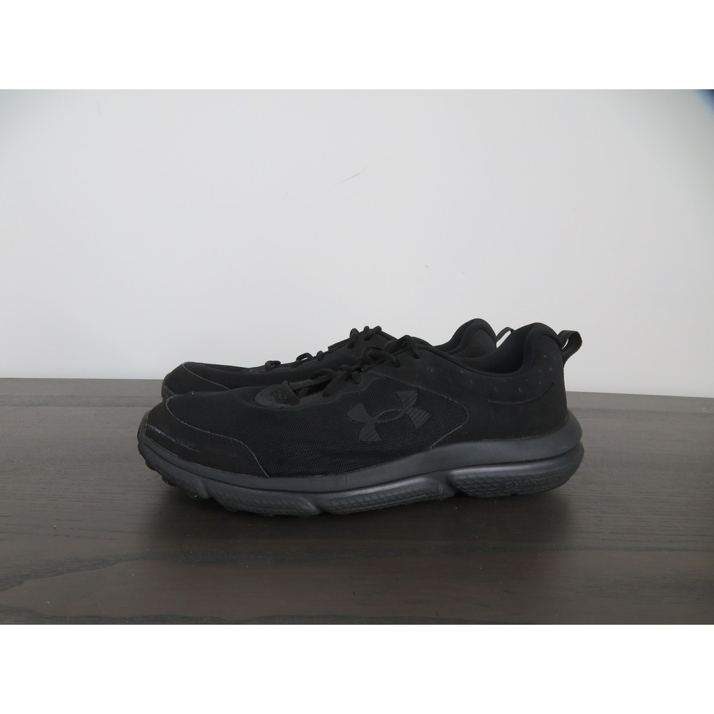 Under Armour Charged Assert 10 Shoes Mens 12.5 Extra Wide Black Running Athletic